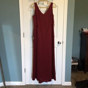LOFT Burgundy Maxi Dress